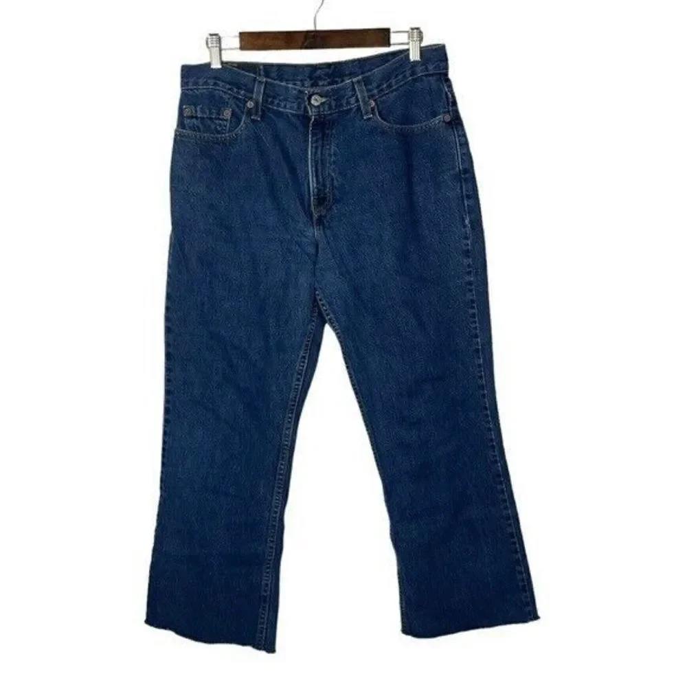 Levi's Vintage 515 Boot Cut Lower Rise Cut Off Hem Jeans 12